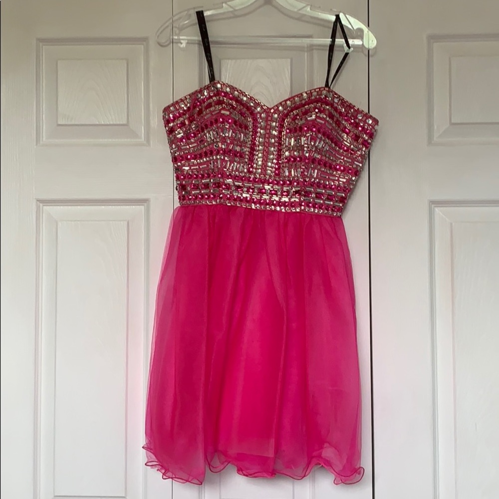 Sequined homecoming dress